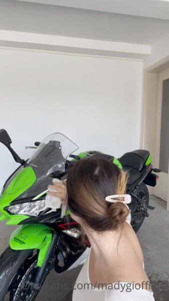 Enjoy watching uncensored scene of Mady Gio Bike 1