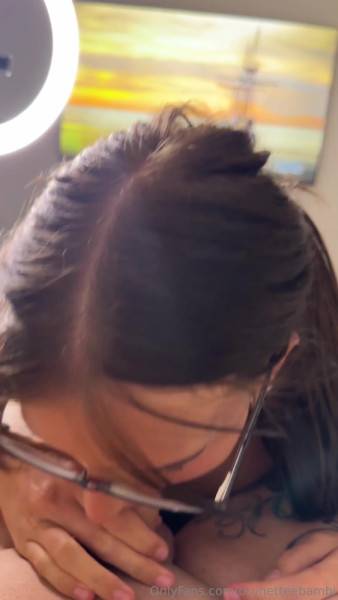 View uncut scene named ShyJudge Lingerie BJ and Facial video