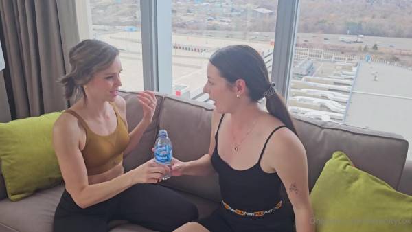 Enjoy watching uncut scene of Serenity Cox and Nadia Foxx post workout, Workout